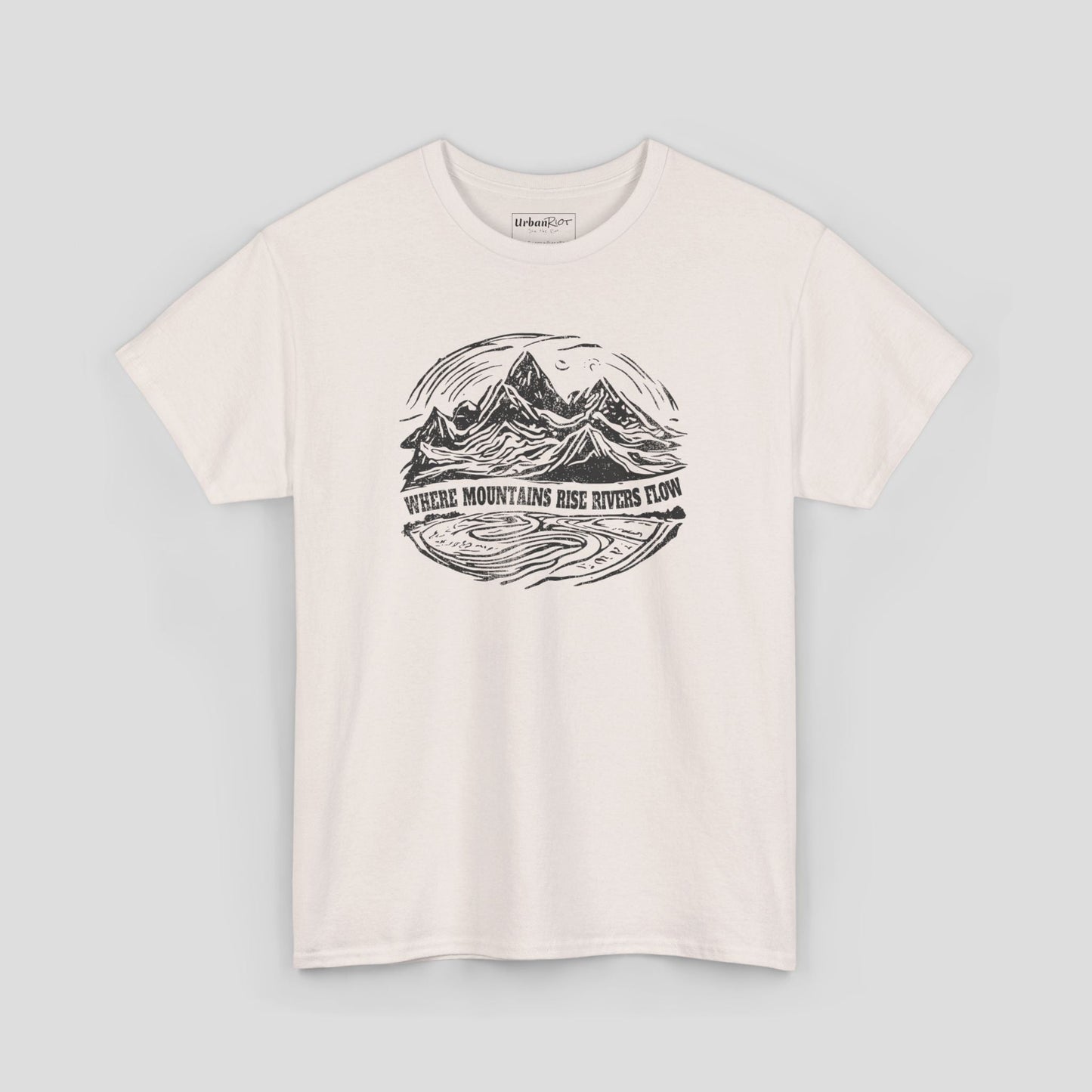 Graphic Tee - "Where Mountains Rise" Nature Design