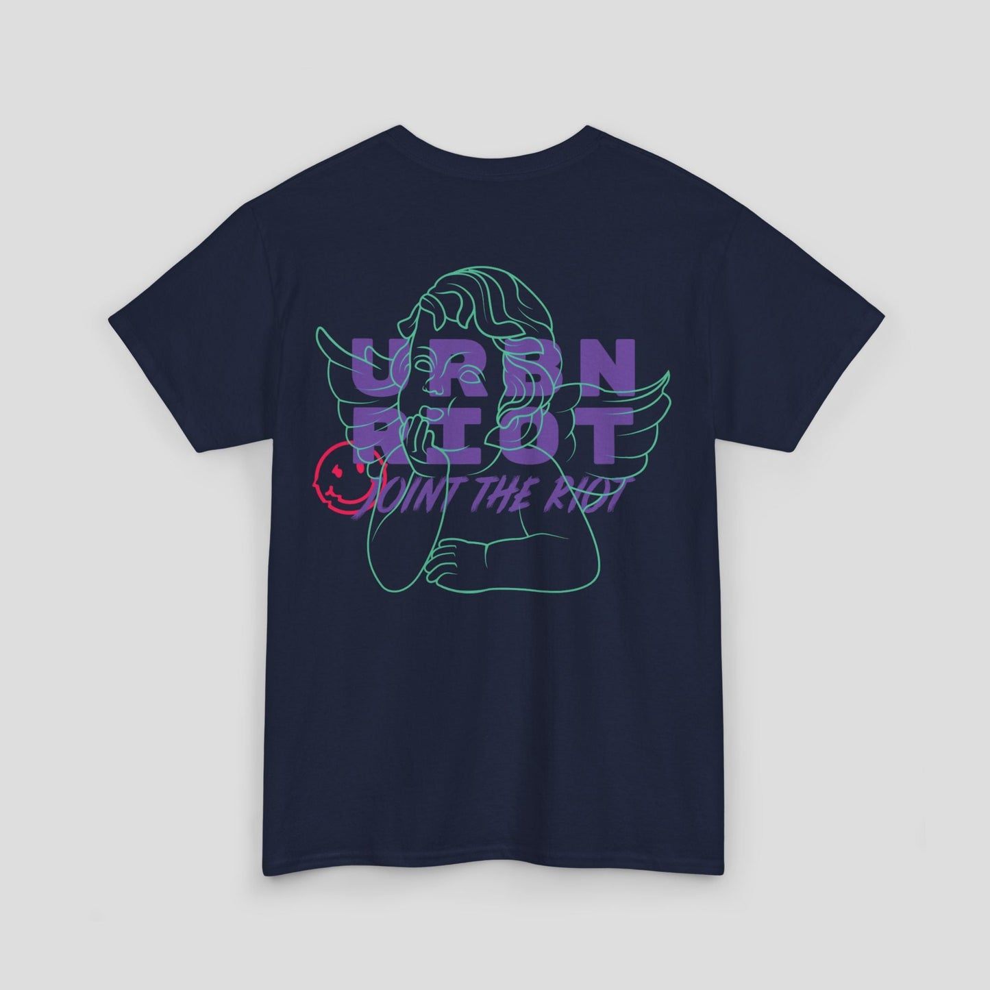 Graphic T-shirt - "Join the Riot" Neon Angel Design
